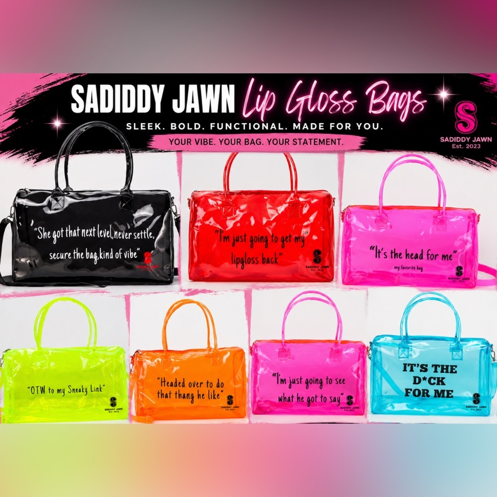 Lip Gloss Bag - Red Patent Tote
